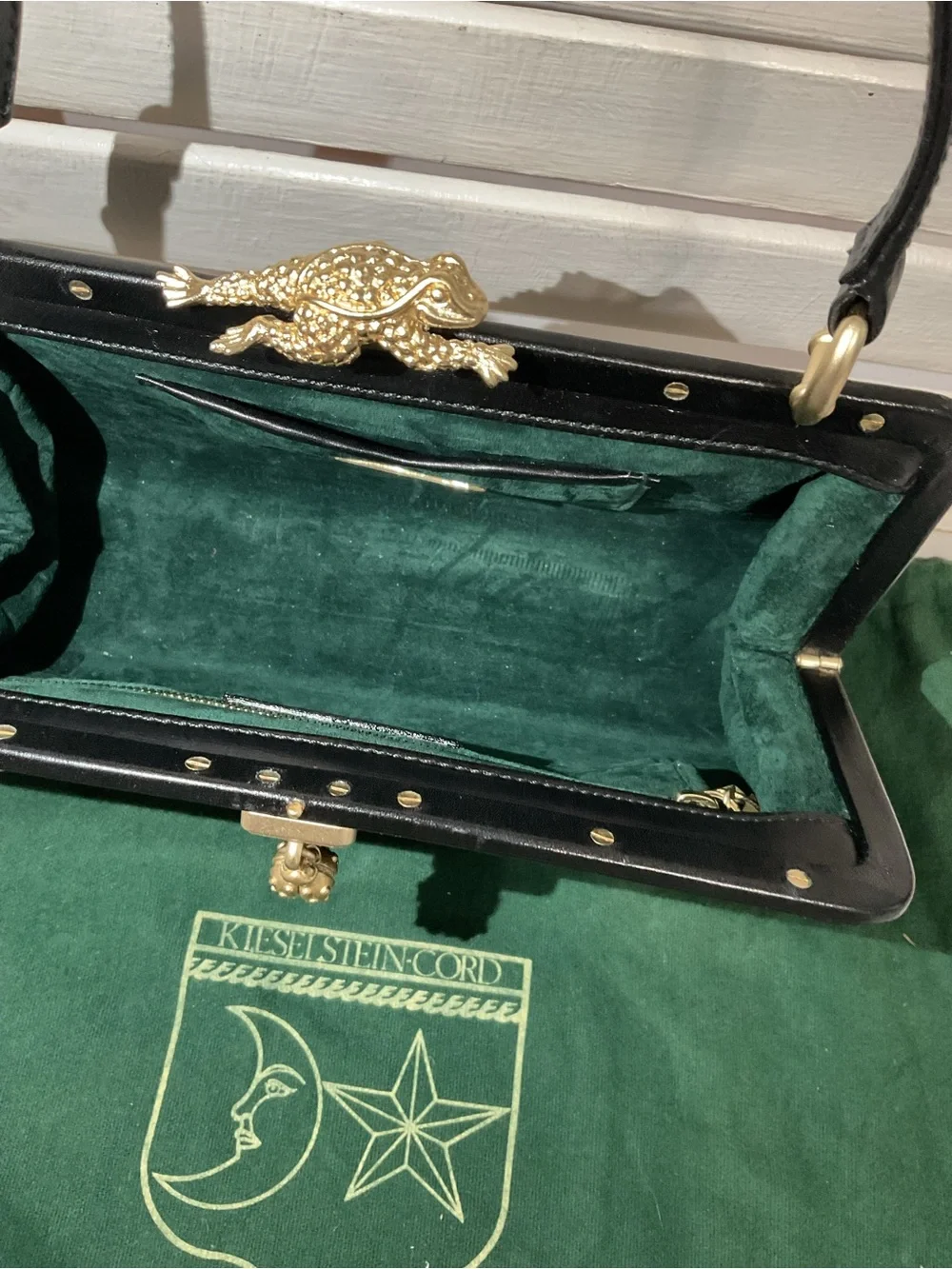 Barry Kieselstein Cord Handbag Broadtail Lamb Fur and Leather